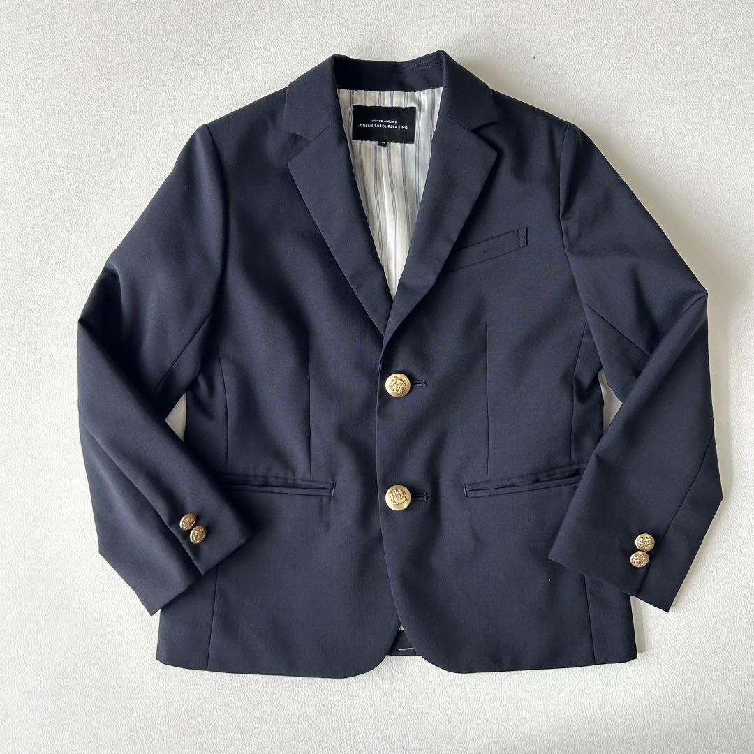 美品＊グリーンレーベル キッズスーツ 男の子 3点セット【120cm】紺ブレ