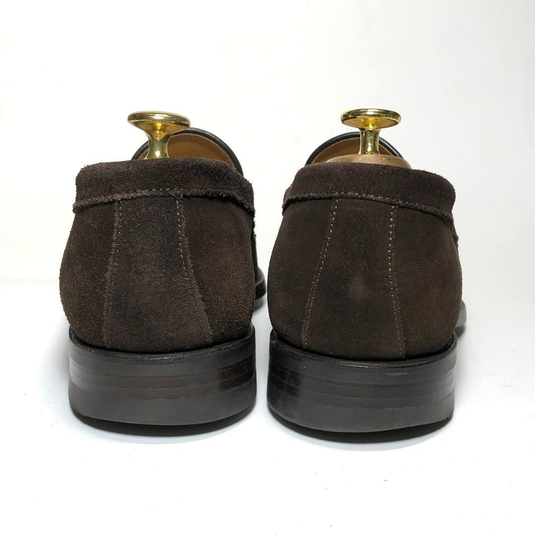 バーウィック Berwick 7.5 約27.5cm ローファー スエード 茶