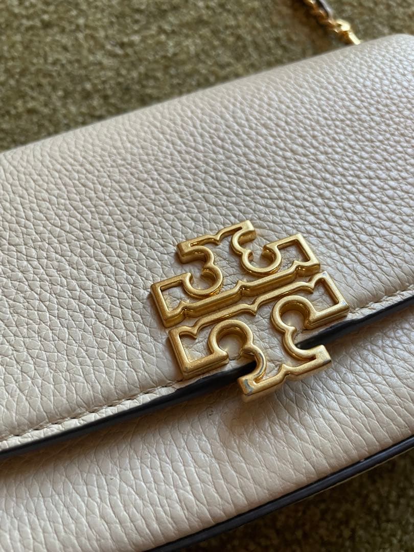 Tory Burch ホワイトレザーショルダーバッグ