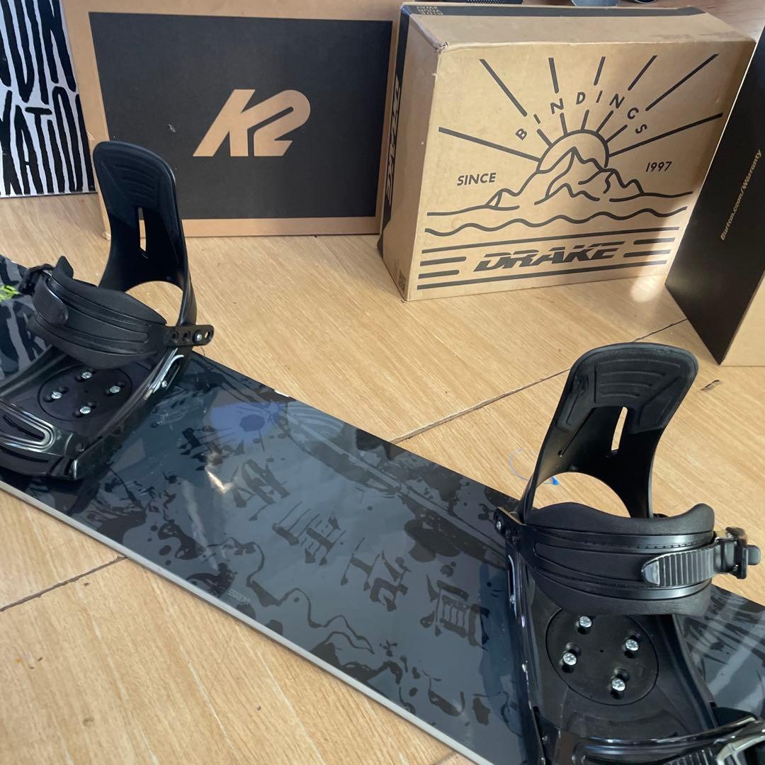 眞空雪板等×PRO　バインディング付スノーボードセット　侍153.5㎝