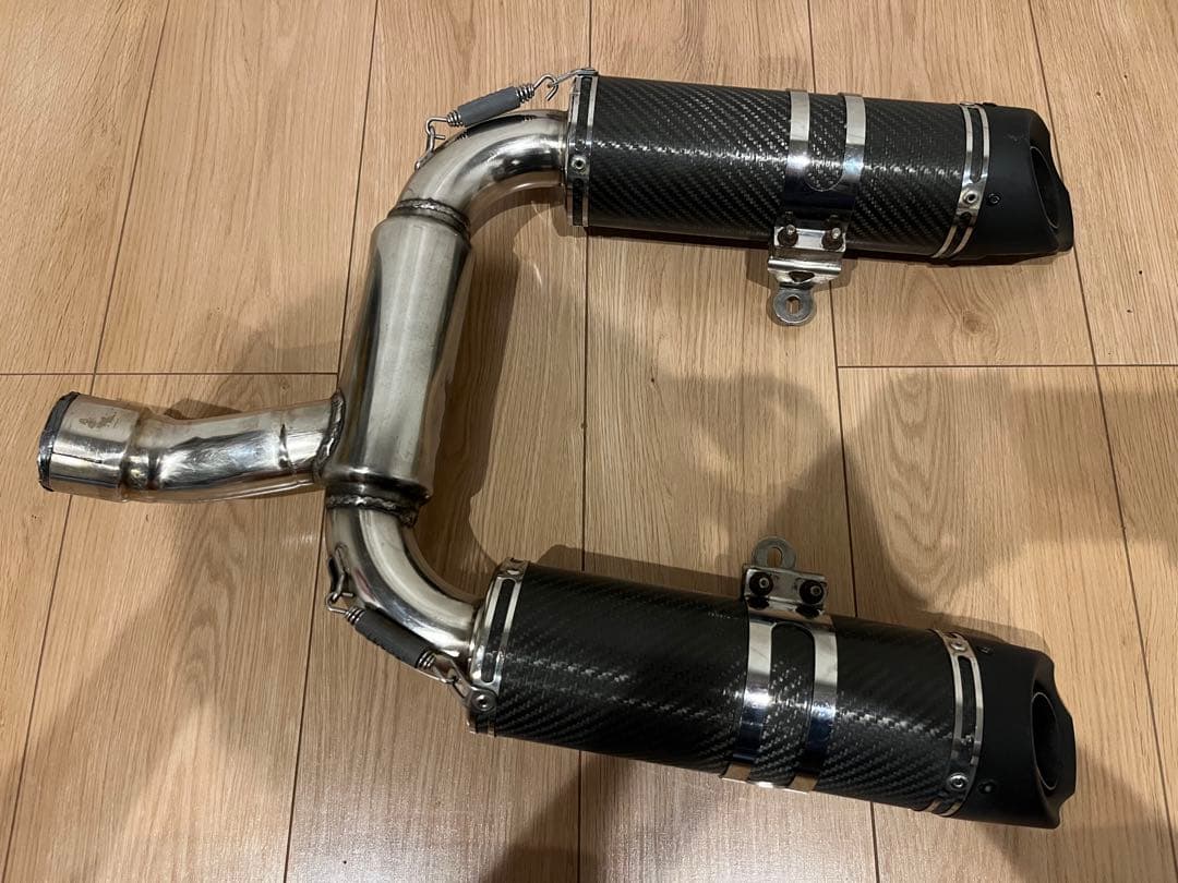 GSR400 デビルマフラー　カーボン　devil スリップオン