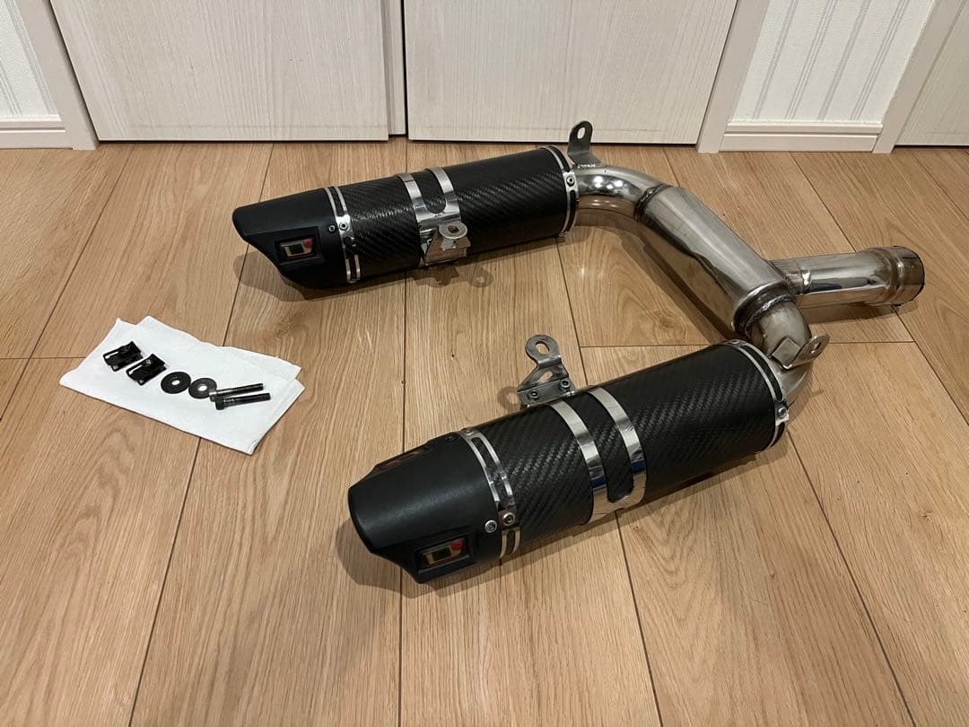 GSR400 デビルマフラー　カーボン　devil スリップオン
