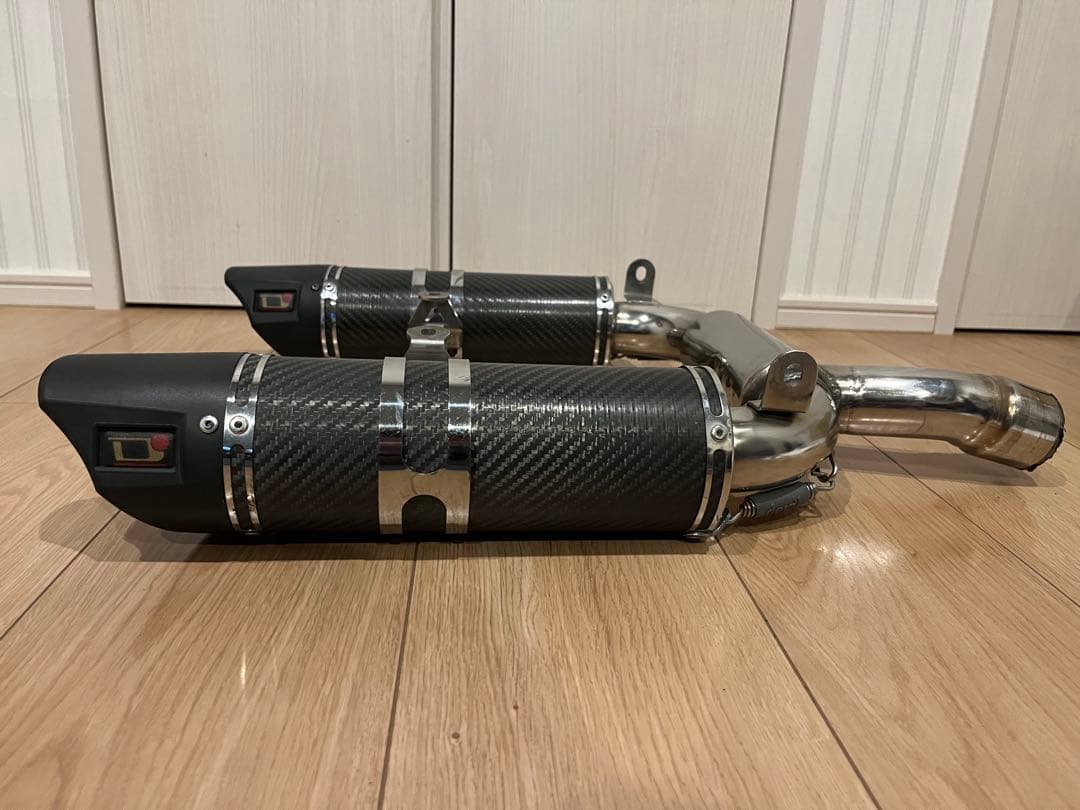 GSR400 デビルマフラー　カーボン　devil スリップオン