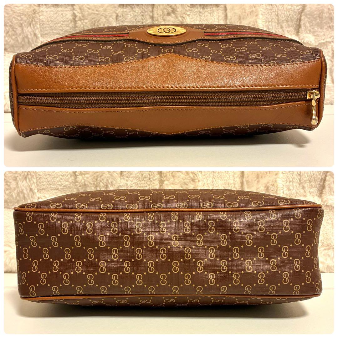 Gucci クラッチバック　オールドグッチ　シェリーライン　GGプラス