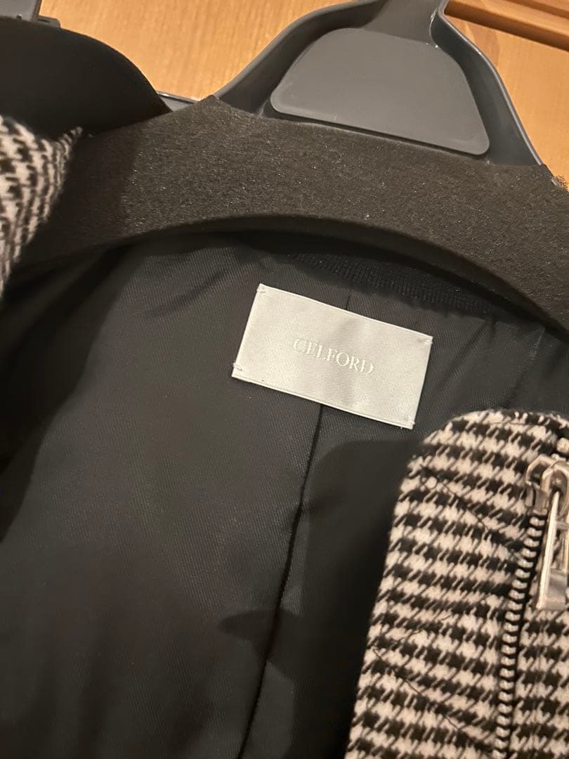 CELFORD 千鳥柄 中綿ショートブルゾンマーメイドスカート セット