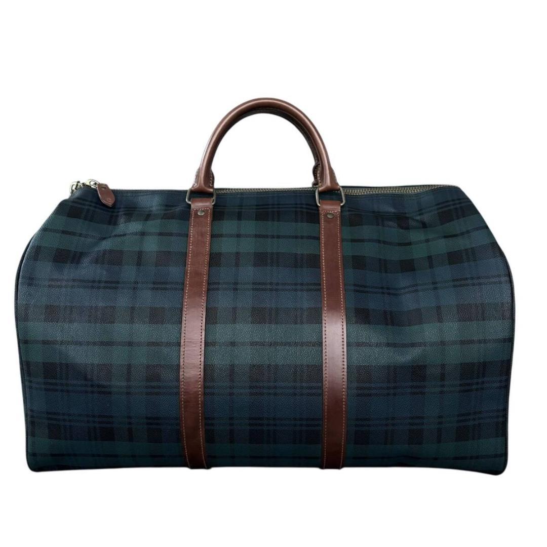 美品 ポロ ラルフローレン ボストンバッグ 特大 大容量 ブラックウォッチ