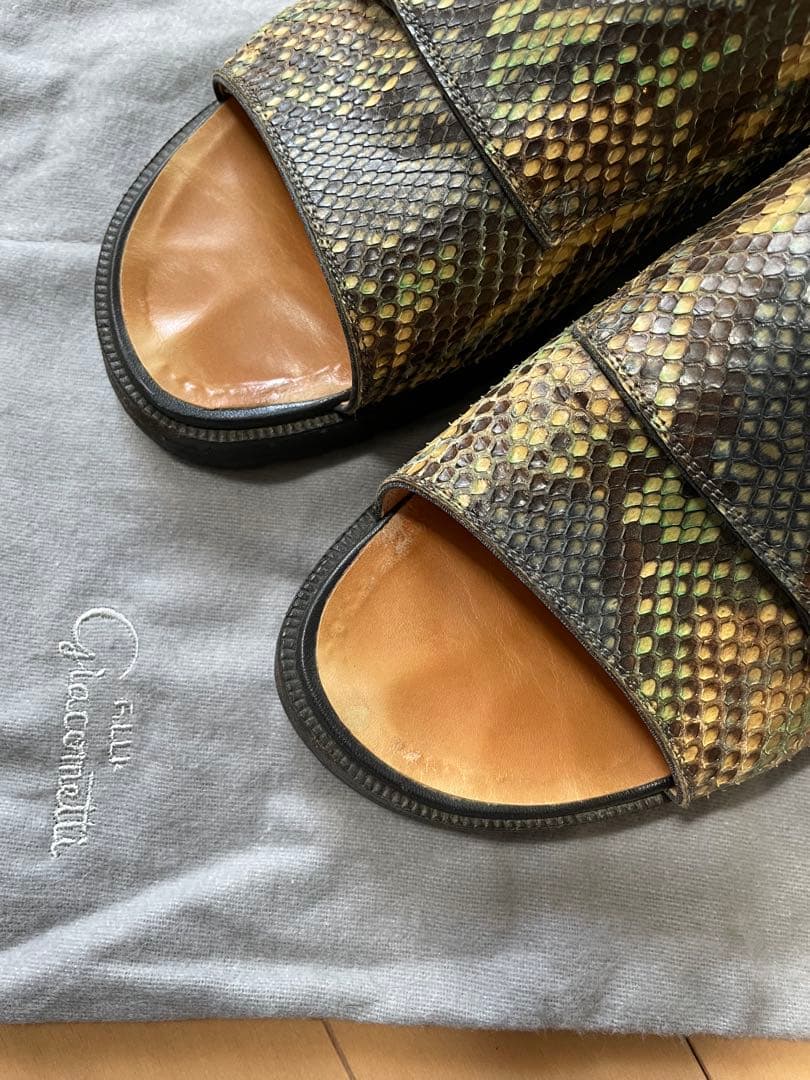 F.LLI Giacometti サンダル　パイソンレザー