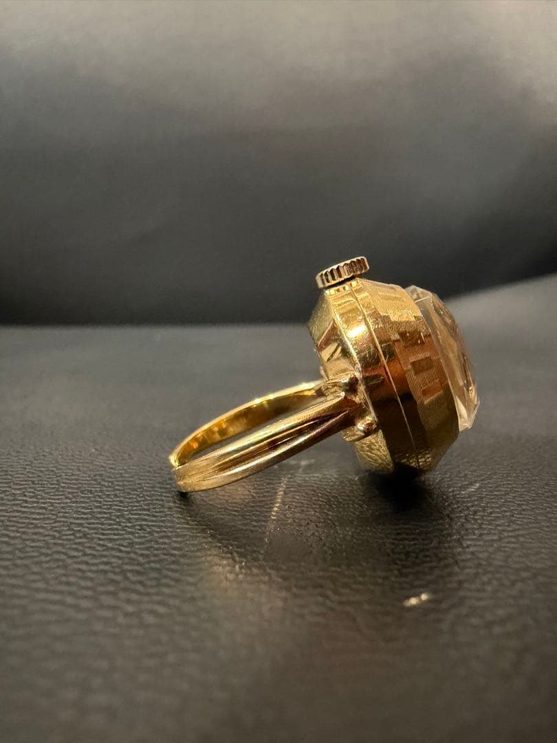 SEIKO アンティーク 手巻き式 ゴールド リングウォッチ