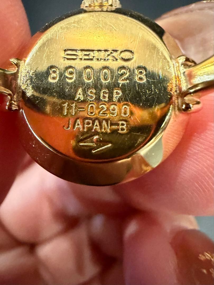 SEIKO アンティーク 手巻き式 ゴールド リングウォッチ