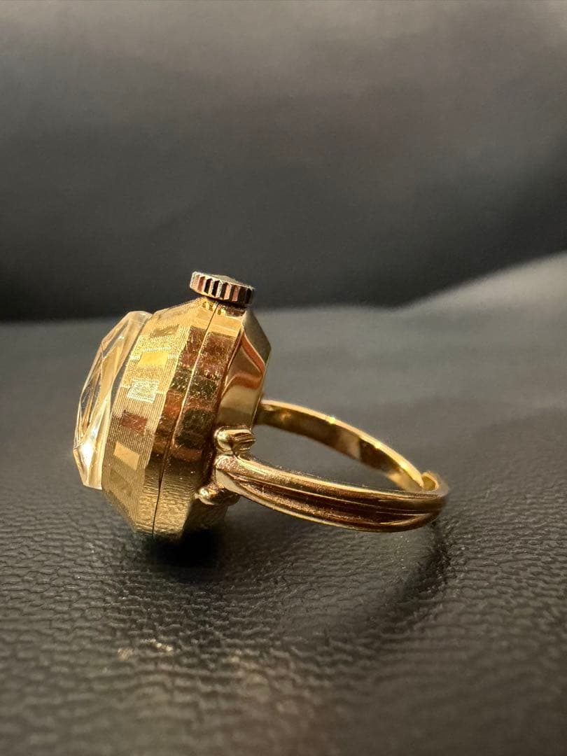 SEIKO アンティーク 手巻き式 ゴールド リングウォッチ