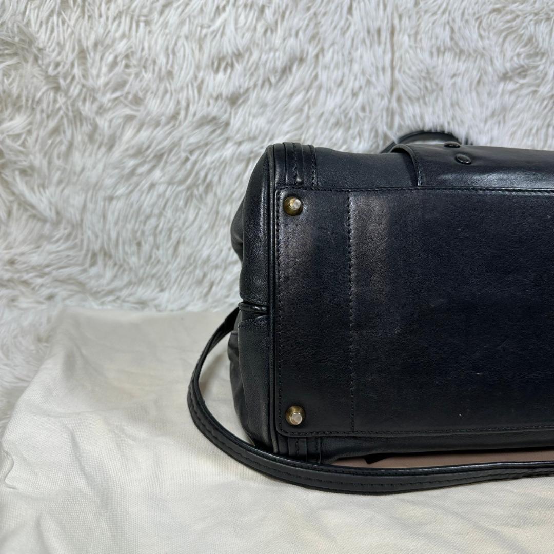 Chloe クロエ トート ショルダー バッグ 本革 ブラック 2way アリス