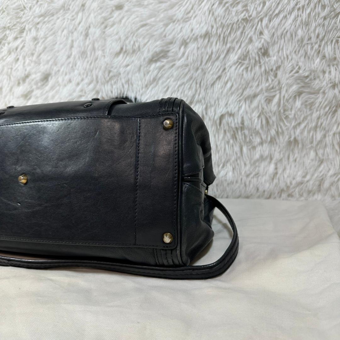 Chloe クロエ トート ショルダー バッグ 本革 ブラック 2way アリス