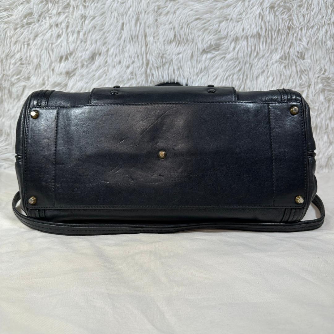 Chloe クロエ トート ショルダー バッグ 本革 ブラック 2way アリス