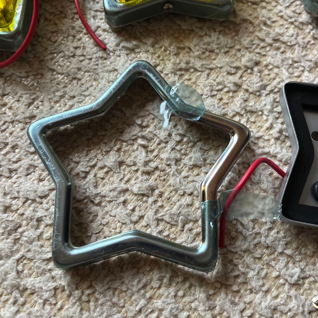 「超希少」「デコトラ」「レトロ」星型 イエロー マーカーランプ