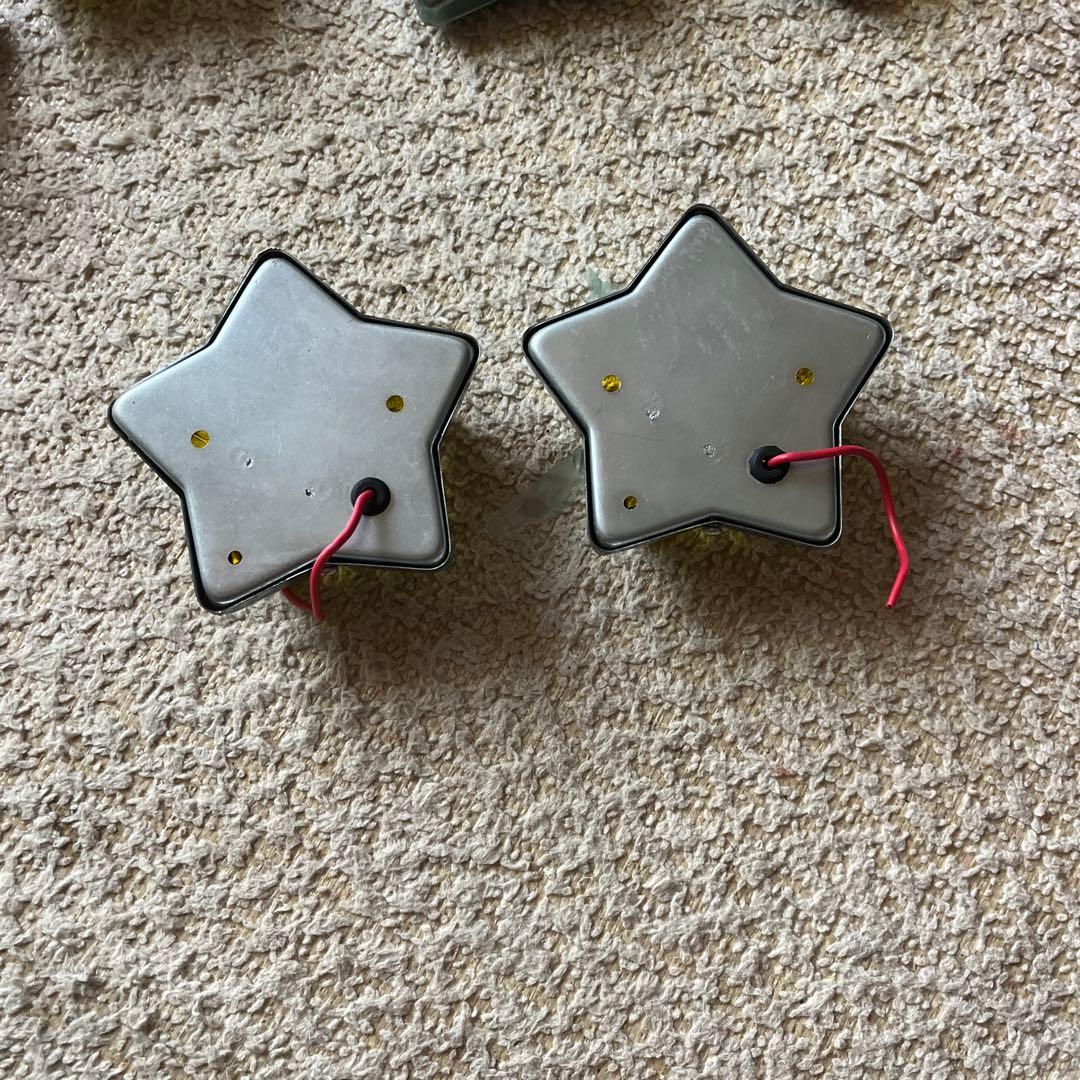 「超希少」「デコトラ」「レトロ」星型 イエロー マーカーランプ