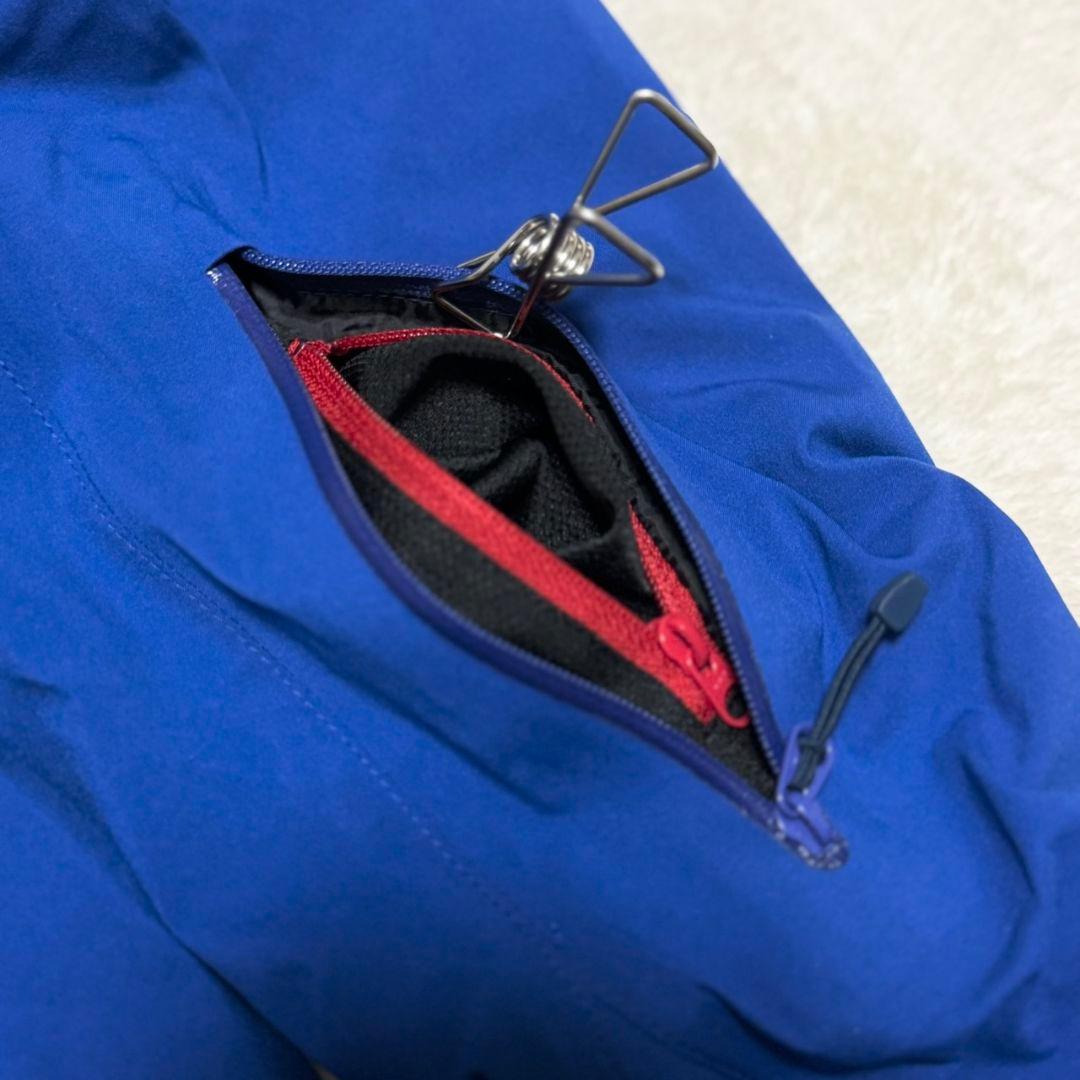 美品 GOLDWIN スキーウェア ゴアテックス 青 収納多数