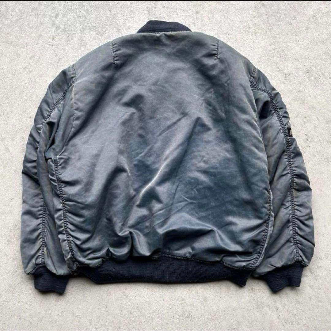 90s USA MA-1 フライト ボンバージャケット フェード グランジ