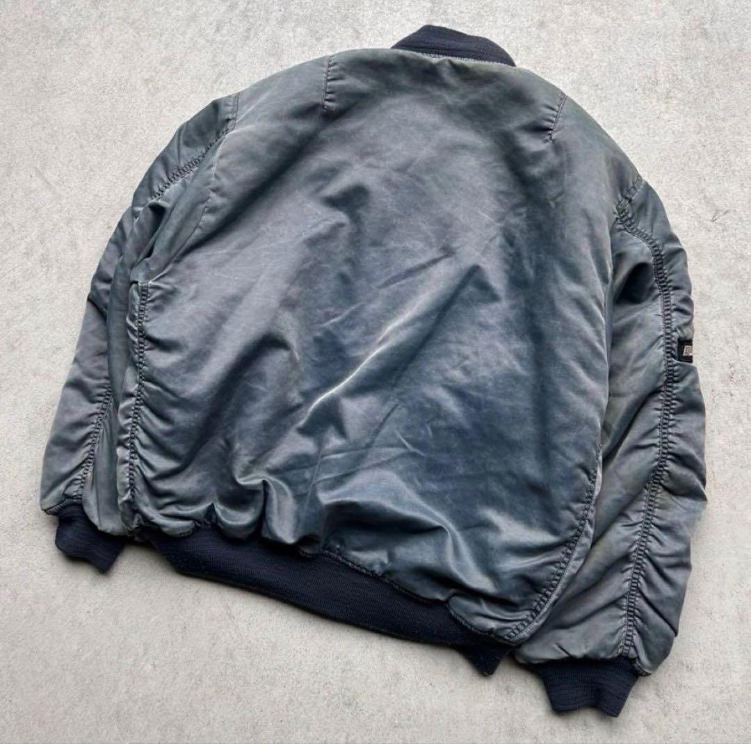 90s USA MA-1 フライト ボンバージャケット フェード グランジ