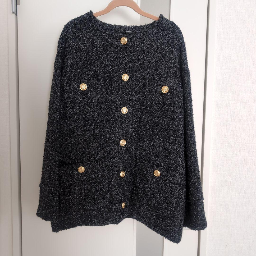 【新品未使用】ラウンジドレス　ツイードジャケット