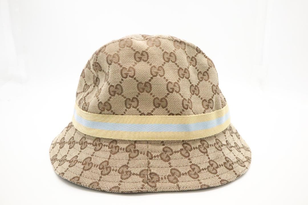 Gucci　グッチ　ハット　帽子　GGキャンバス　シェリーライン