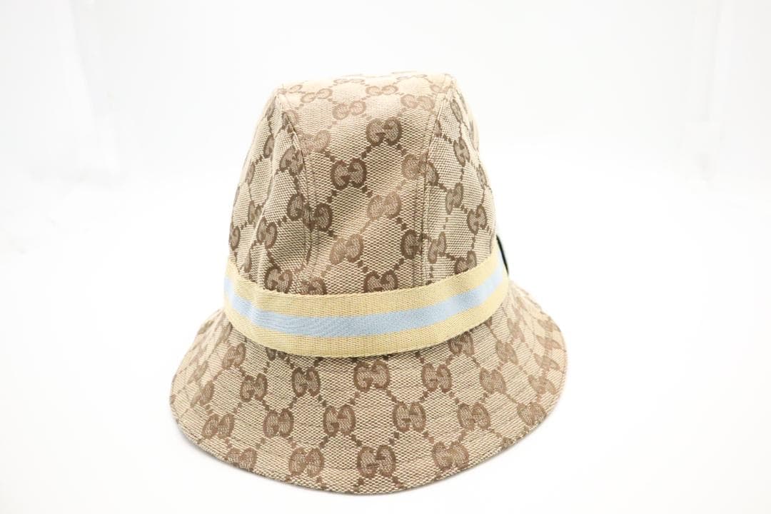 Gucci　グッチ　ハット　帽子　GGキャンバス　シェリーライン