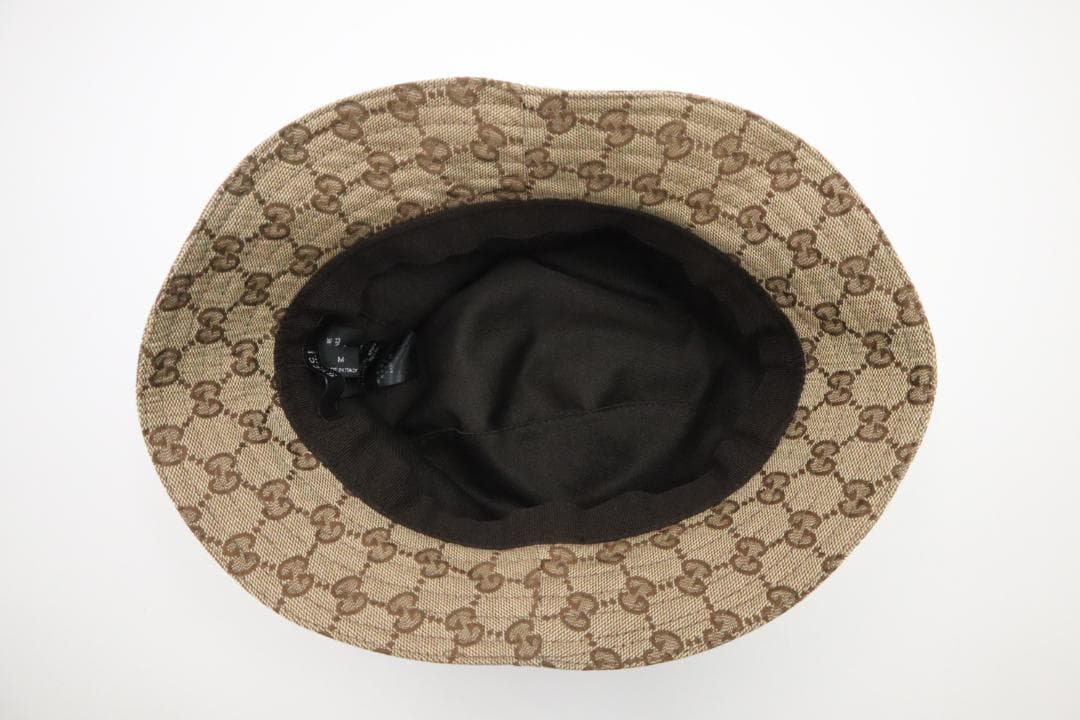 Gucci　グッチ　ハット　帽子　GGキャンバス　シェリーライン