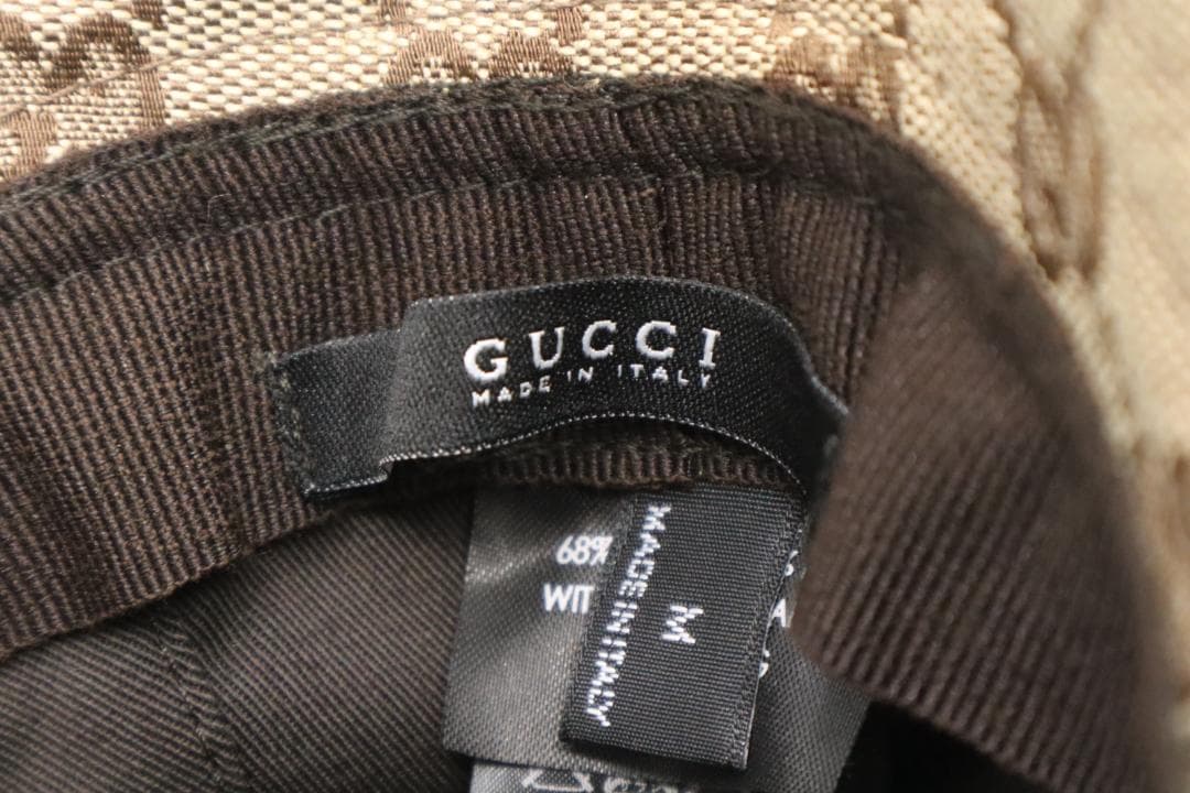 Gucci　グッチ　ハット　帽子　GGキャンバス　シェリーライン