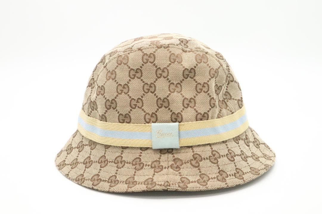 Gucci　グッチ　ハット　帽子　GGキャンバス　シェリーライン