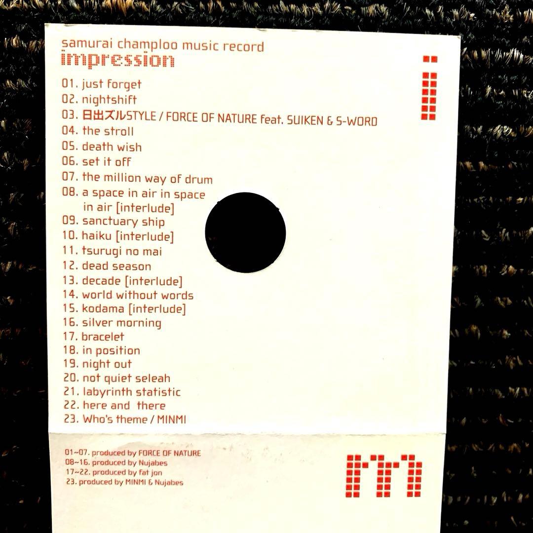 サムライチャンプルー　samurai champloo CD～2枚セット