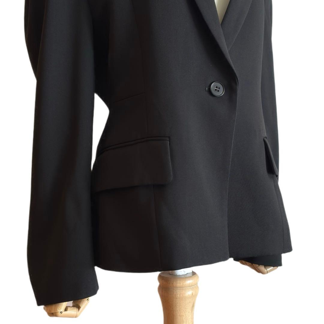 【GEMINI】 Whim Gazette ウエストシェイプジャケット黒24年製