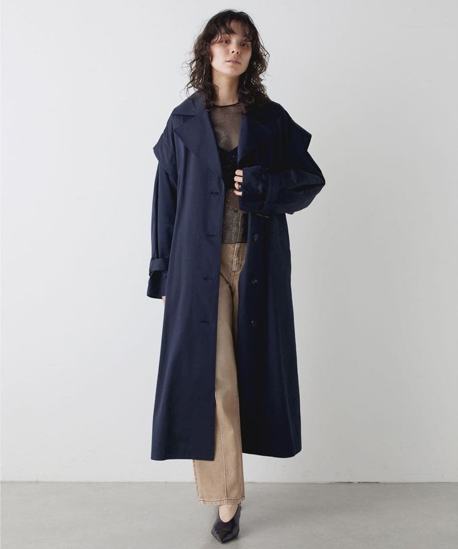 未使用近　ウィムガゼット　【THE PAUSE】2WAYトレンチコート