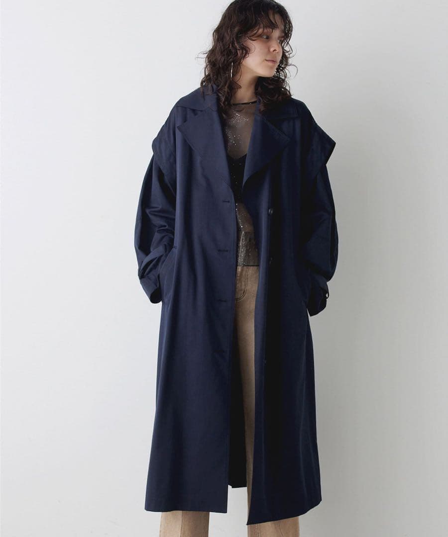 未使用近　ウィムガゼット　【THE PAUSE】2WAYトレンチコート