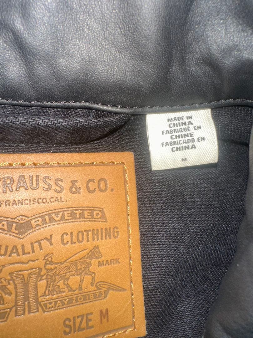 Levi's EDIFICE ブラックデニムジャケット M