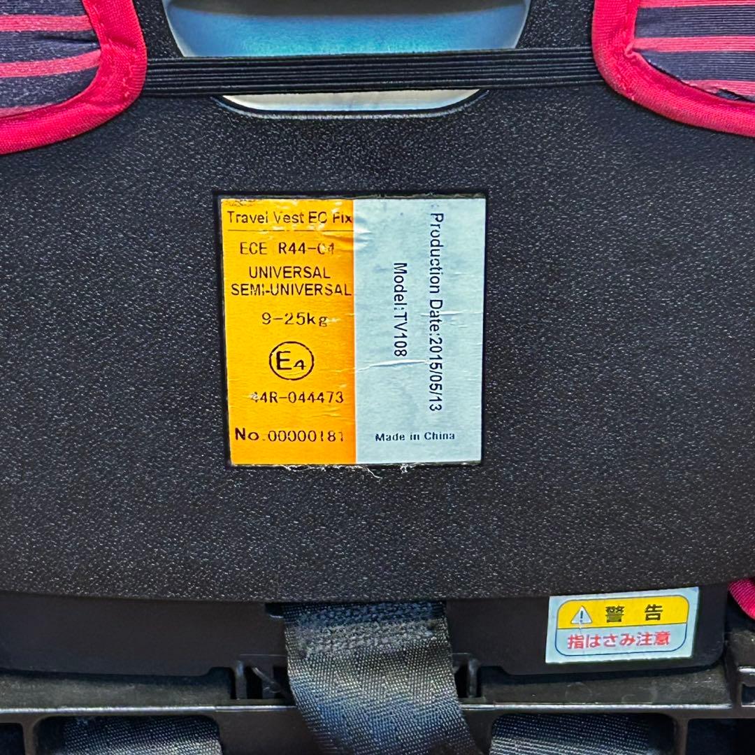 良品✨大人気❣️日本育児 トラベルベスト EC FIX TV108 ジュニアシート