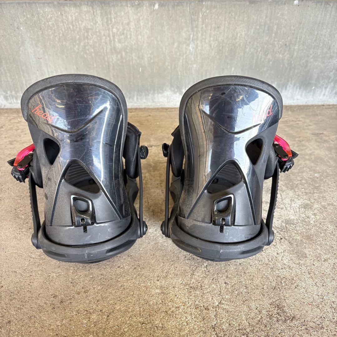 HEAD ヘッド スノーボード ビンディング ブラック×レッドピンク 中古 S