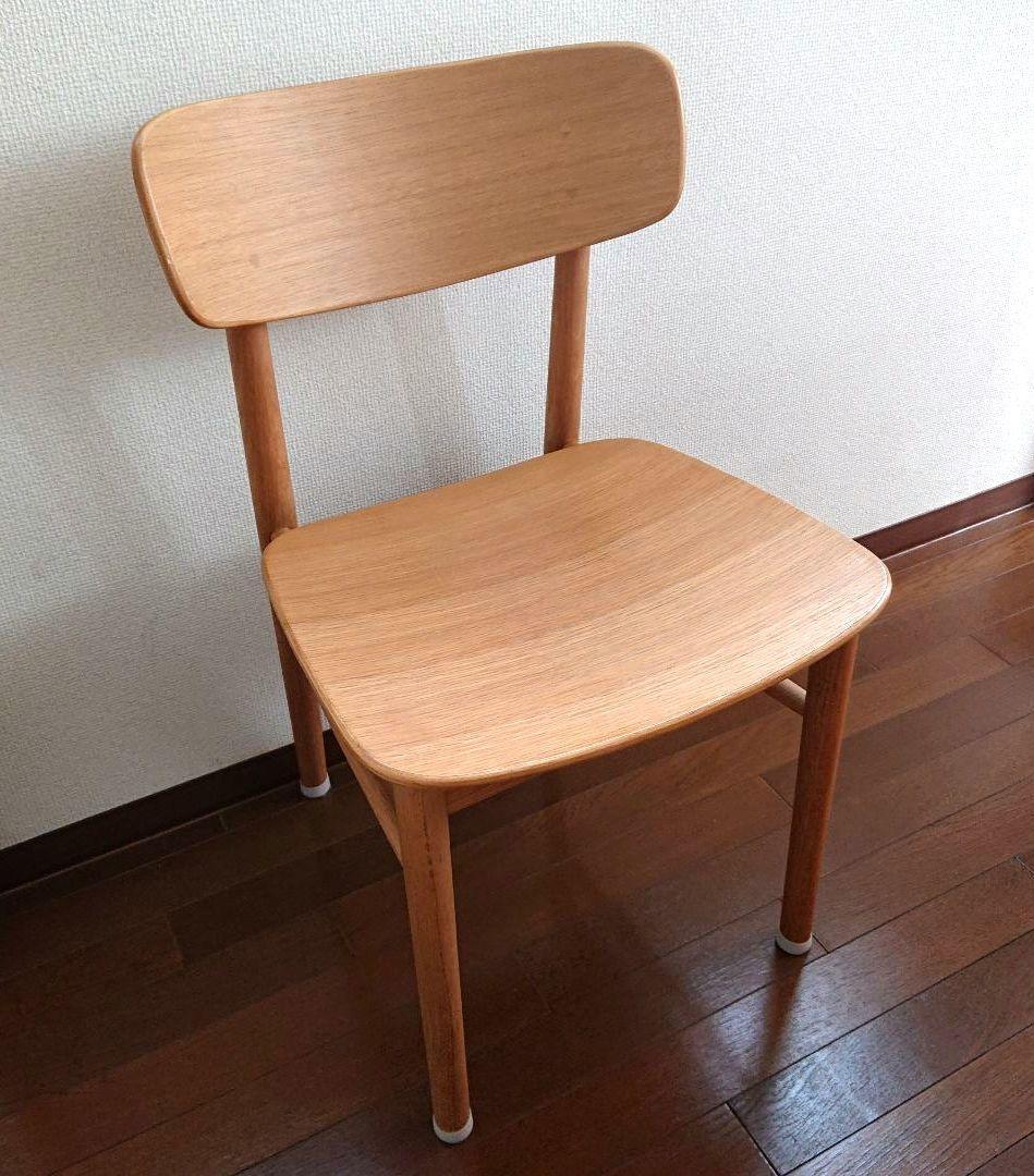 無印 ラウンドチェア オーク材 椅子 幅45 家具