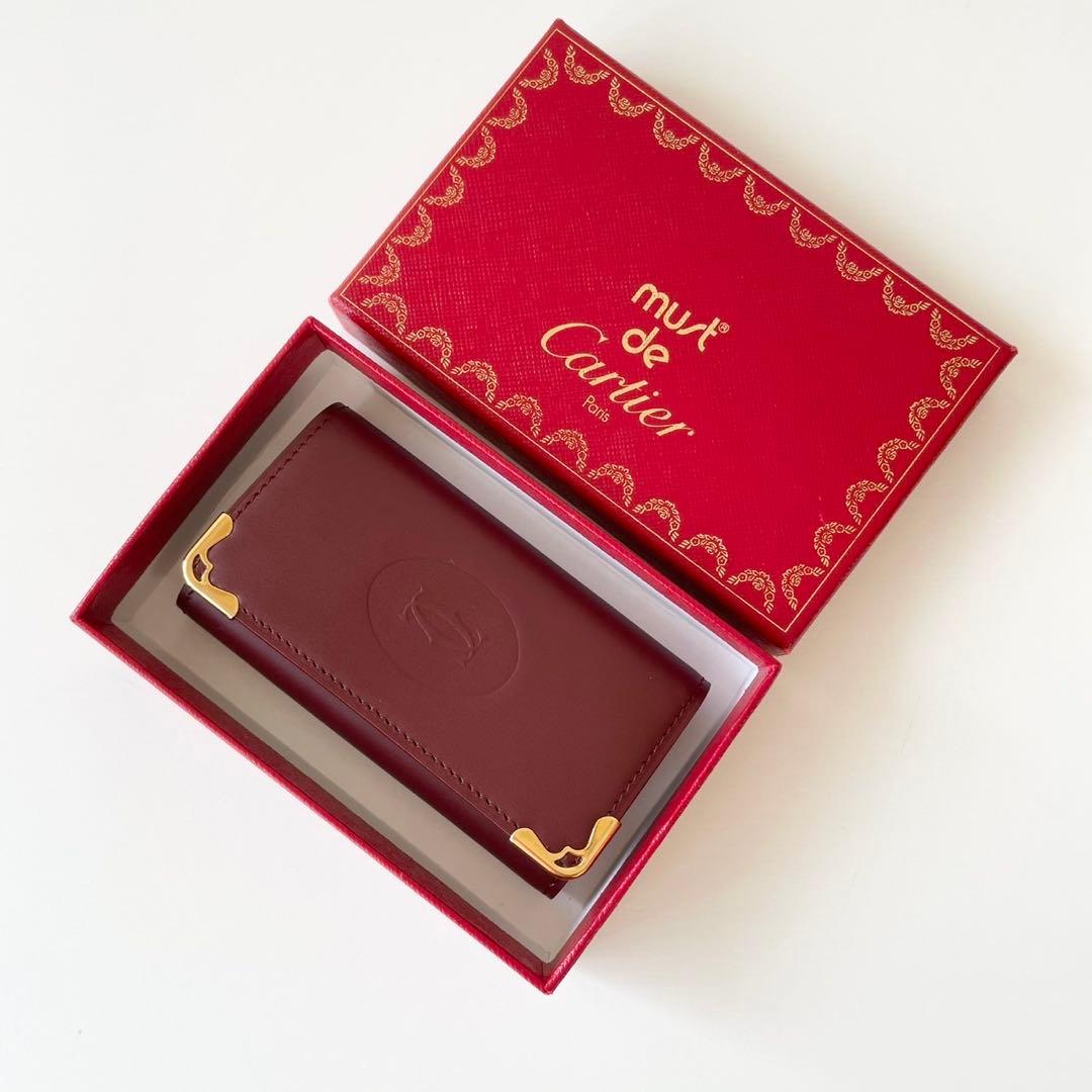 【新品・箱付き】Cartier キーケース 4連 マストライン カルティエ