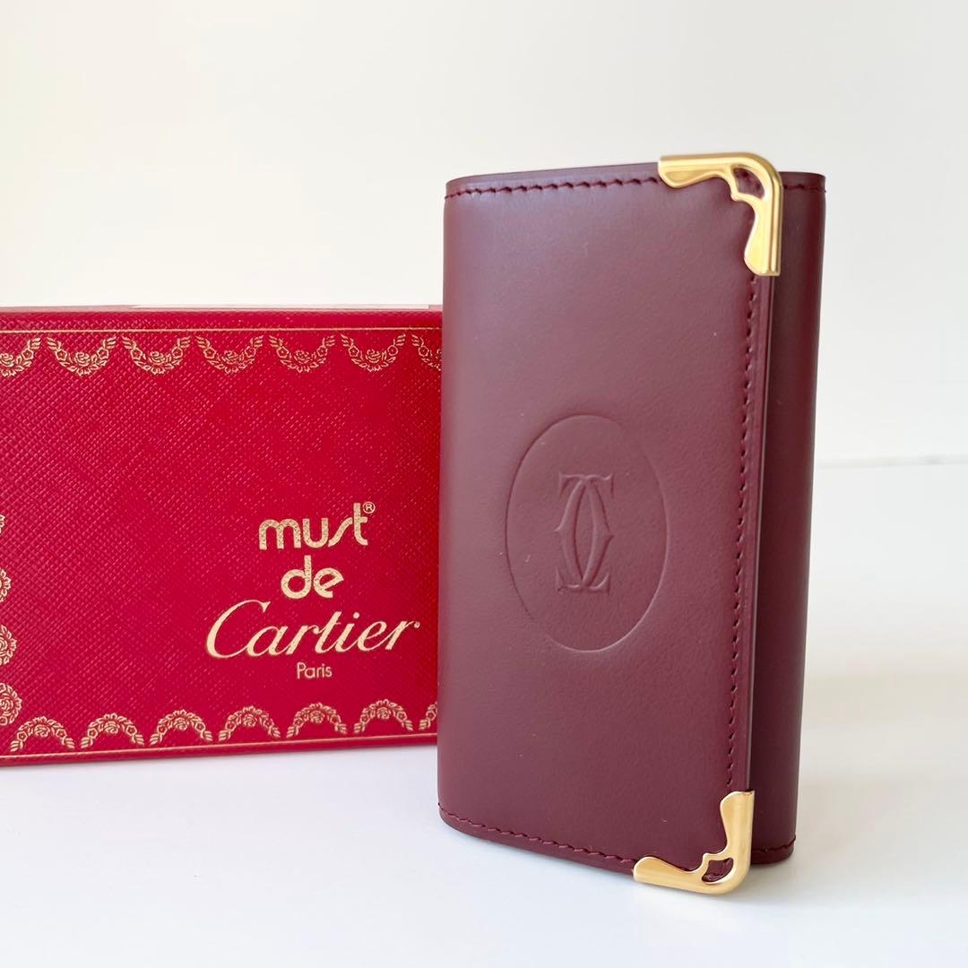 【新品・箱付き】Cartier キーケース 4連 マストライン カルティエ