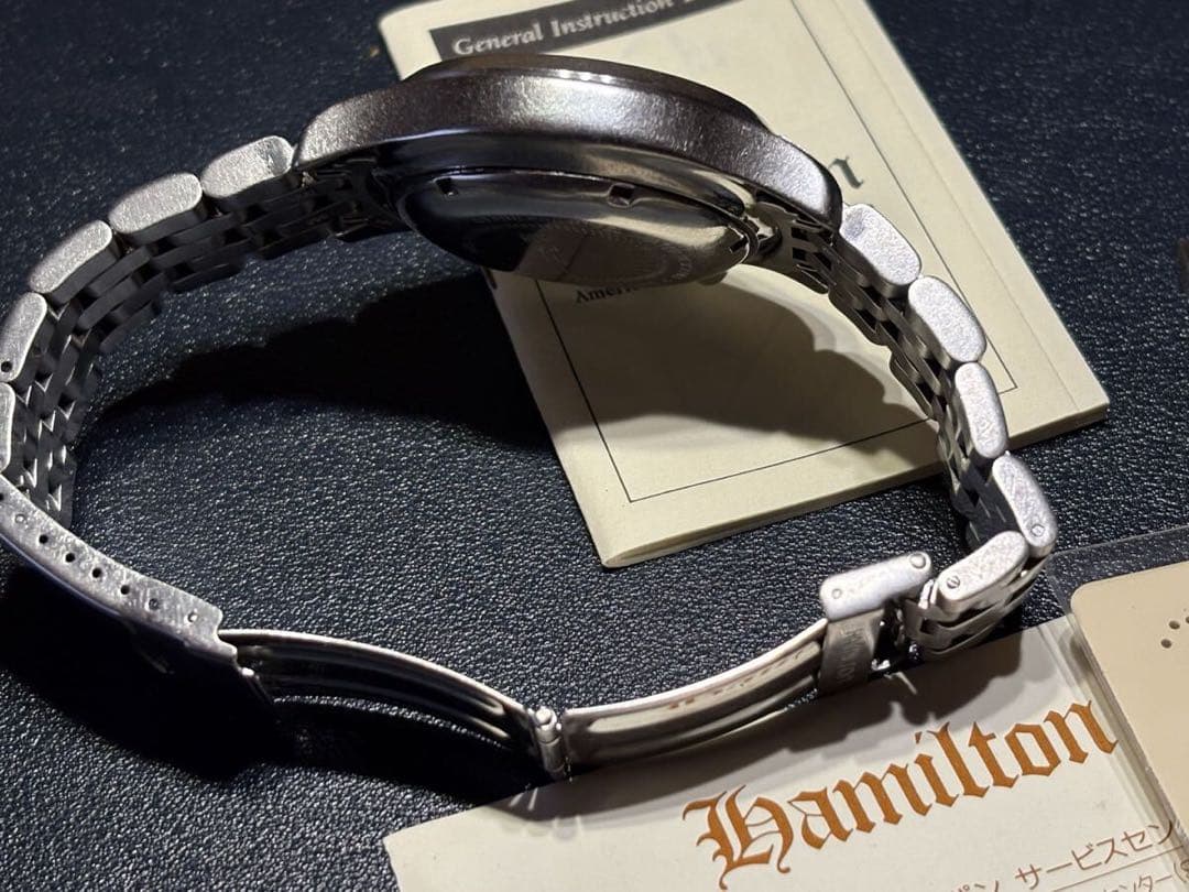 HAMILTON ハミルトン カーキ 3824 クロノグラフ 黒文字盤 自動巻