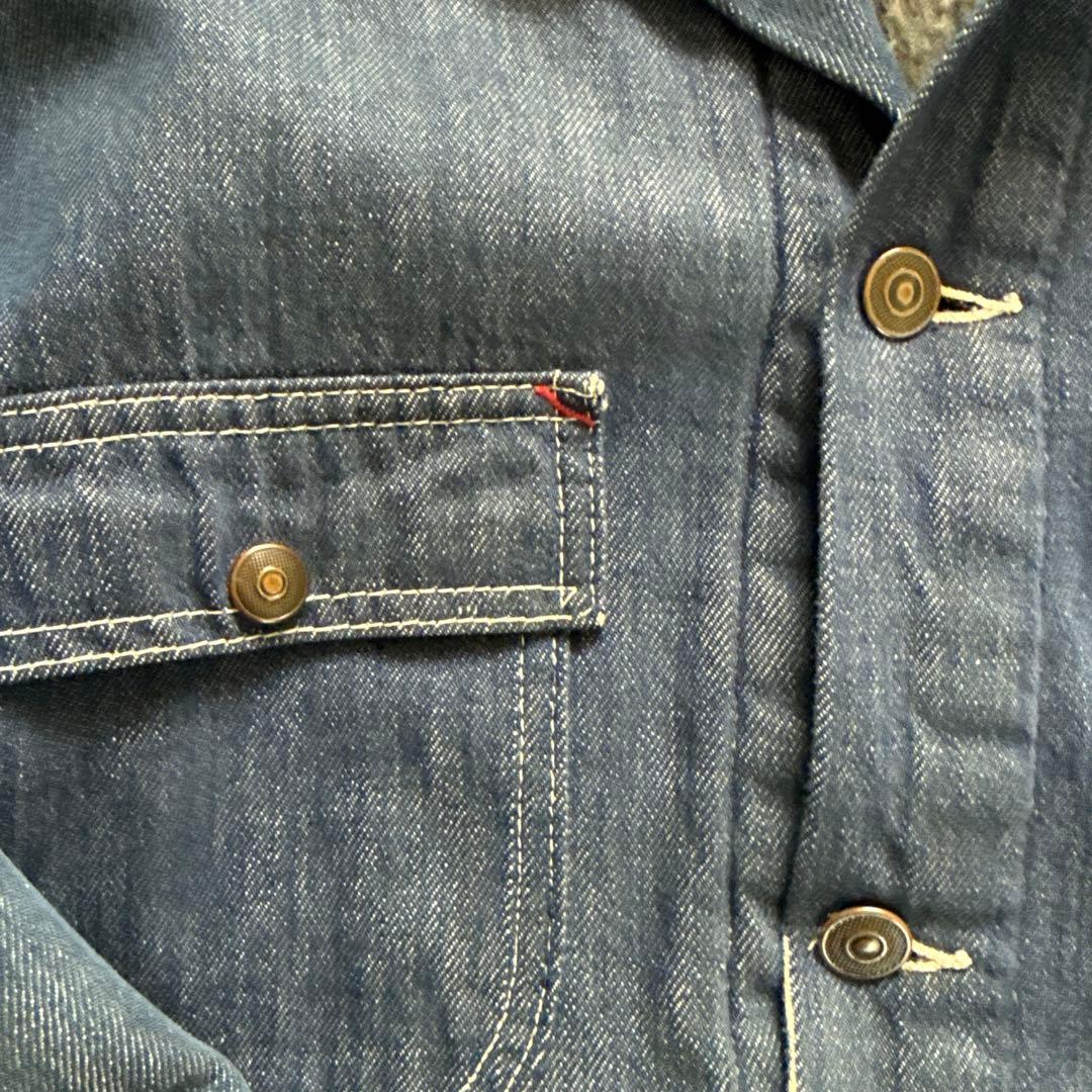 ガ*い様 希少　60s70s Sears デニムカバーオール ブランケット　コー
