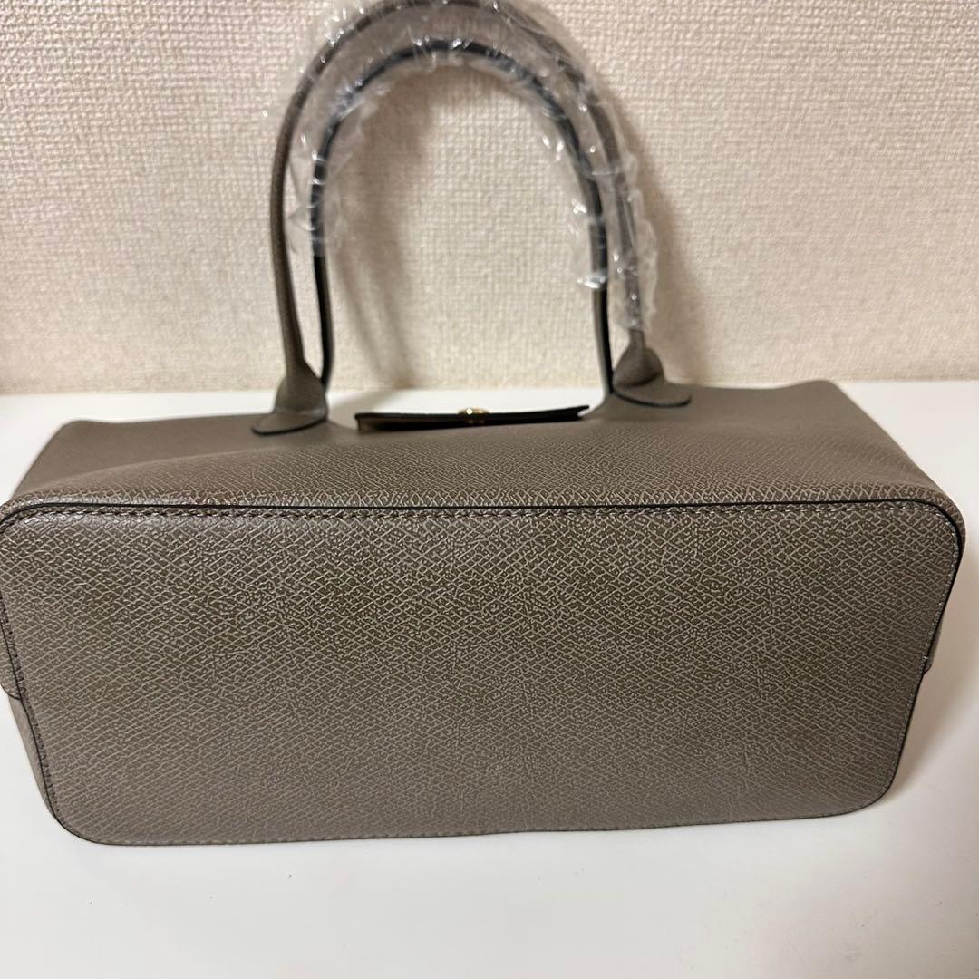【新品】ロンシャンPURE ショルダーレザーBagタートルダヴ色