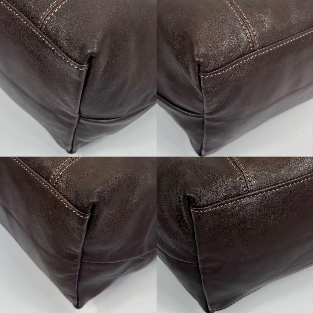 専用ロンシャン ル・プリアージュ レザー　トートバッグ ブラウン