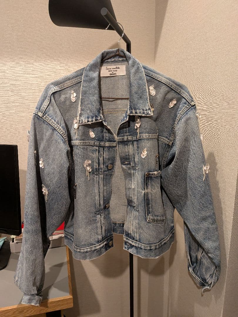 【完売品】ヌキテパSequins Embroidery Denim Jacket