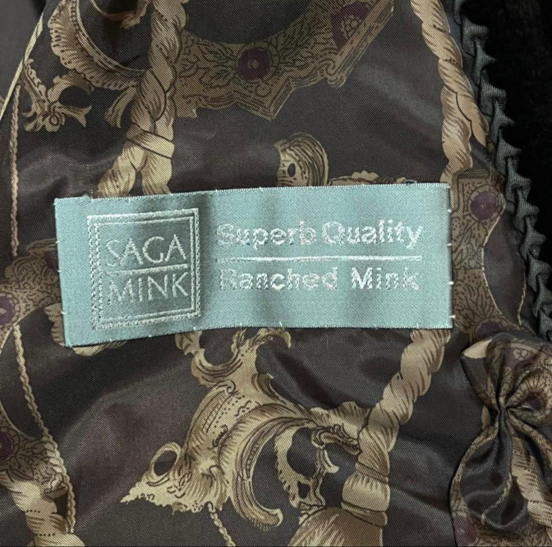 週末セール！未使用品サガフォックス銀タグシェアードミンクコート ブラウン