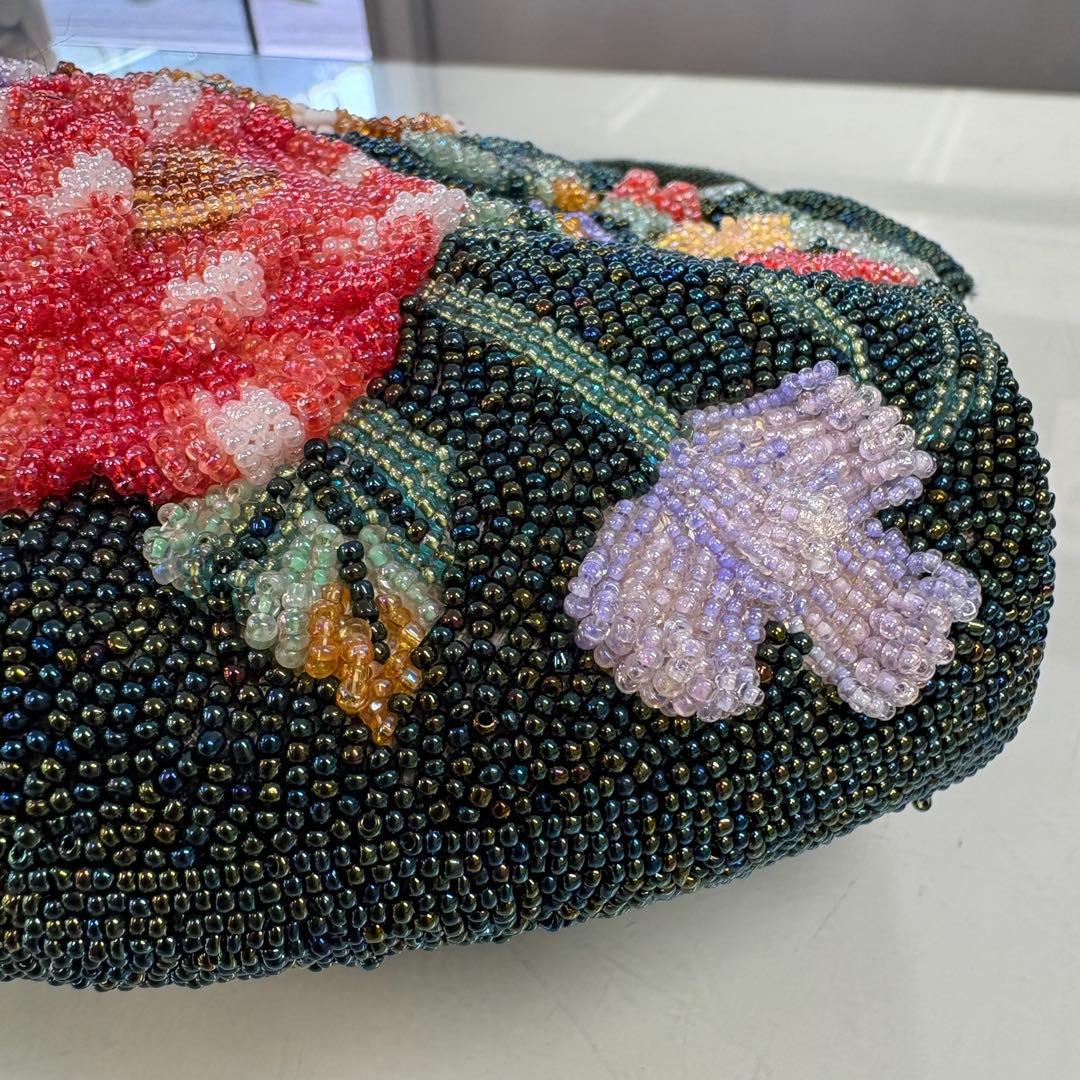 レトロ　ヴィンテージ　ビーズバッグ　アンティークバッグ