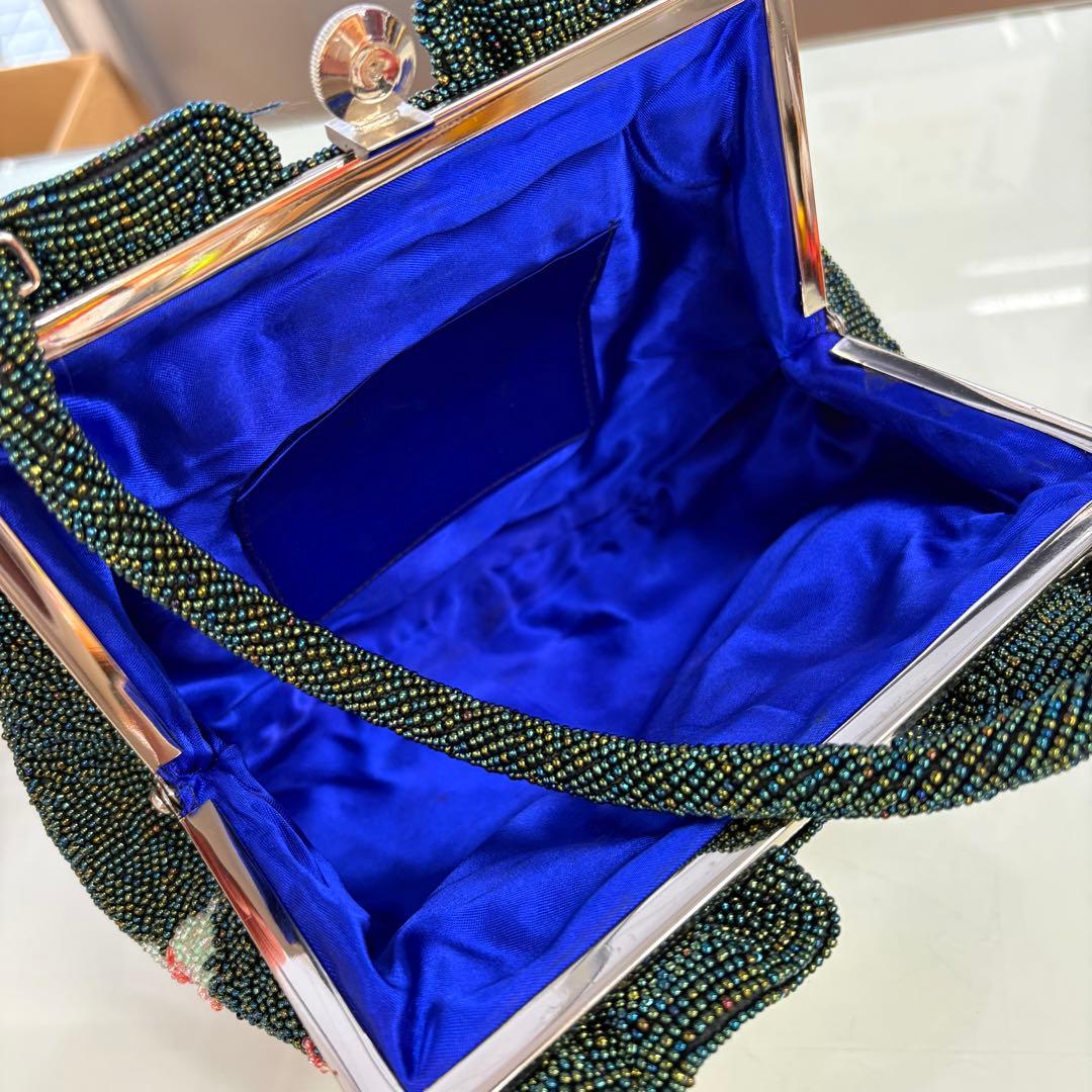 レトロ　ヴィンテージ　ビーズバッグ　アンティークバッグ