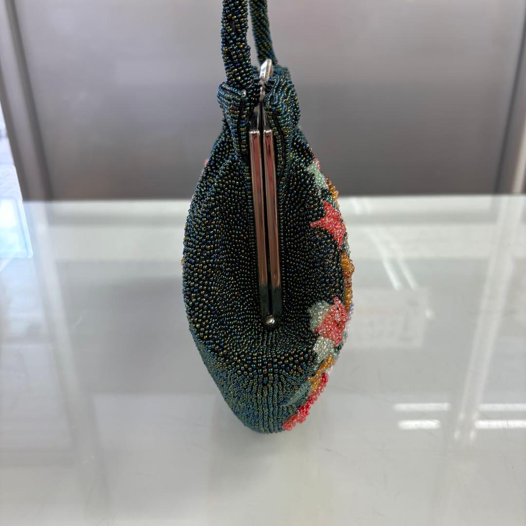 レトロ　ヴィンテージ　ビーズバッグ　アンティークバッグ