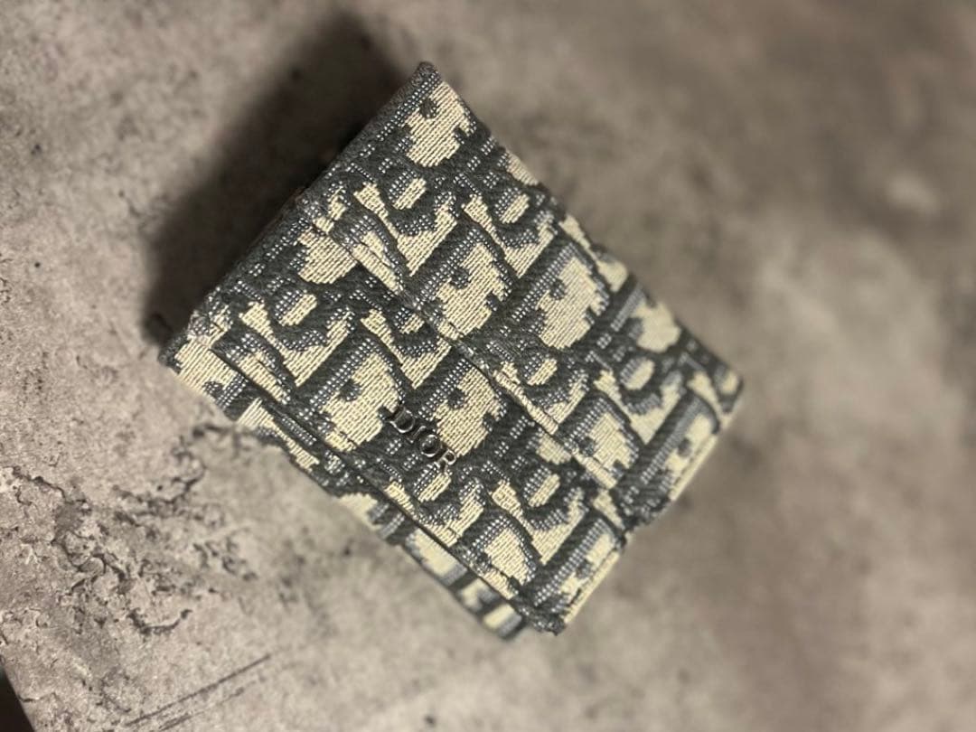 Dior ディオール オブリーク ジャカード 3つ折りウォレット