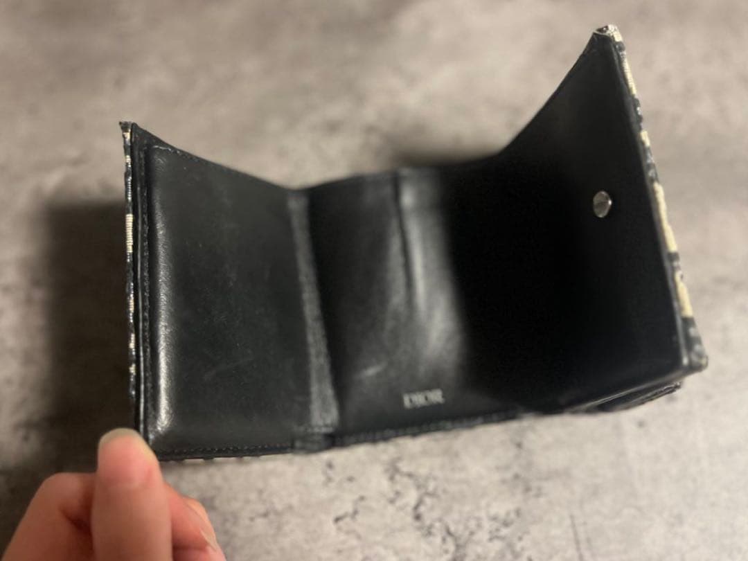 Dior ディオール オブリーク ジャカード 3つ折りウォレット