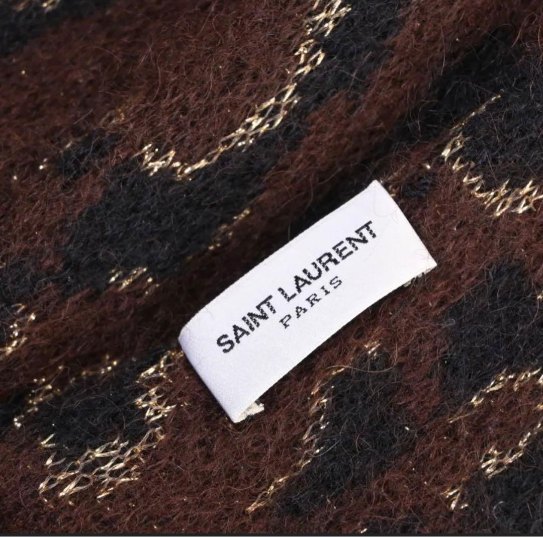 SAINT LAURENT アニマル柄ストール